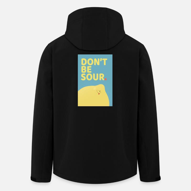 Don't Be Sour Funny Lemon Poster-Design - Recycelte Männer Softshell-Jacke von Stanley/Stella - Schwarz