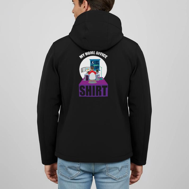 Codeur de nuit Programmeur Graphique de bureau Veste softshell homme en polyester recyclé Discoverer Stanley/Stella