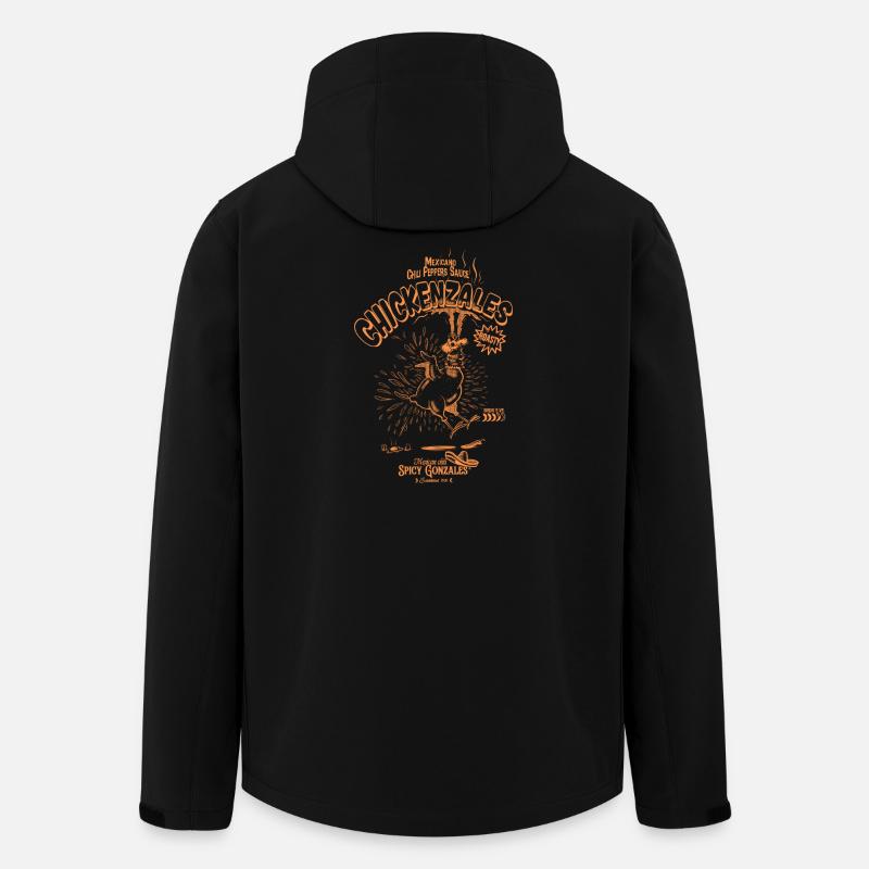 Chickenzales - Veste softshell homme en polyester recyclé Stanley/Stella - noir