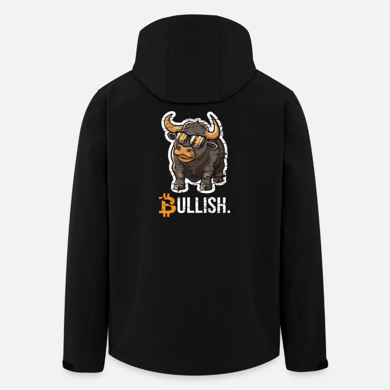 Bitcoin Bull Bullish - Recycelte Männer Softshell-Jacke von Stanley/Stella - Schwarz
