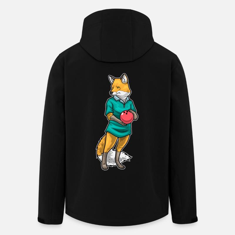 Fuchs Bowling Bowlingkugel - Recycelte Männer Softshell-Jacke von Stanley/Stella - Schwarz