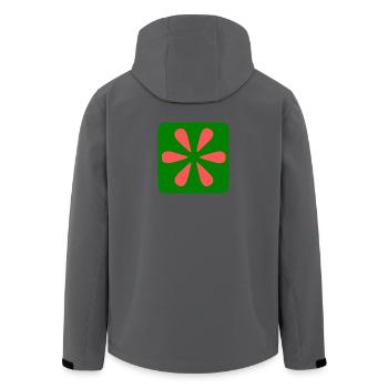 NACHRICHT. ZITATE. ZITATE. HUMOR. LUSTIG. PAPA - Recycelte Männer Softshell-Jacke von Stanley/Stella - Schwarz - Hinten - AI Model Male 185 light (185cm)