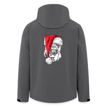 Santa Mops Weihnachten Nikolaus Hunde Wilsigns - Recycelte Männer Softshell-Jacke von Stanley/Stella - Schwarz - Hinten - AI Model Male 185 light (185cm)