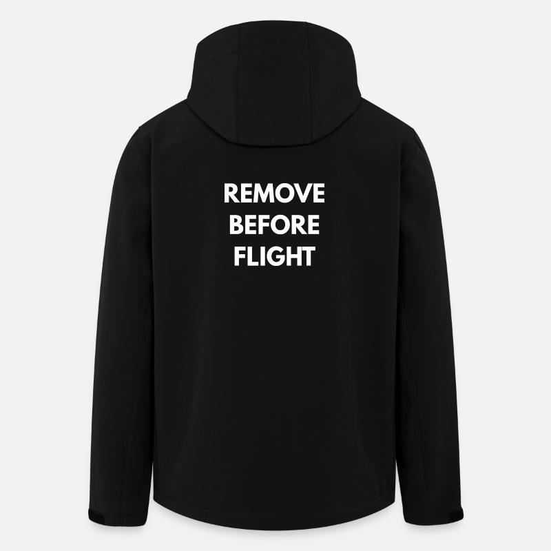 REMOVE BEFORE FLIGHT  - Veste softshell homme en polyester recyclé Stanley/Stella - noir