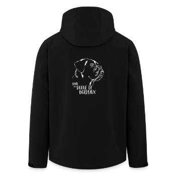 Aimé par un chien Dogue de Bordeaux Dire Wilsigns - Veste softshell homme en polyester recyclé Stanley/Stella - noir - Dos - AI Model Male 185 light (185cm)