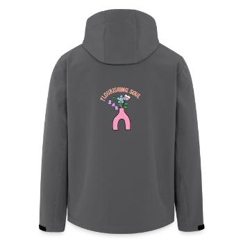Bunter Blumenstrauß - Blühende Seele - Geschenk - Recycelte Männer Softshell-Jacke von Stanley/Stella - Schwarz - Hinten - AI Model Male 185 light (185cm)
