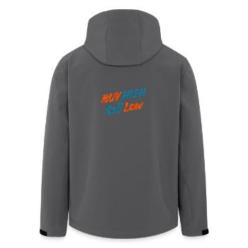 Investor - Trader - Aktien - Börse Lustige Sprüche - Recycelte Männer Softshell-Jacke von Stanley/Stella - Schwarz - Hinten - AI Model Male 185 light (185cm)