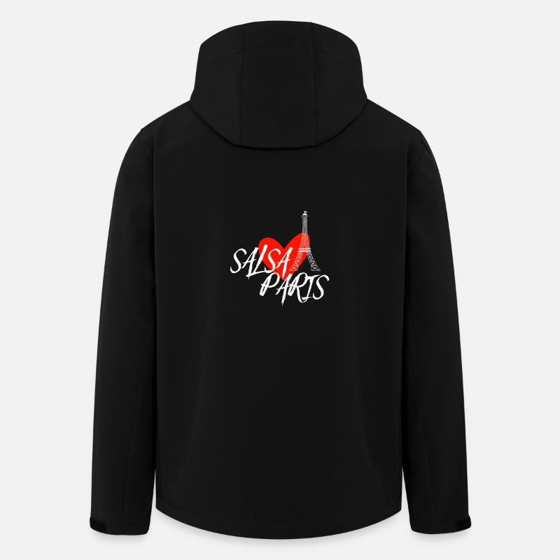 Salsa Paris white Danceshirt - Recycelte Männer Softshell-Jacke von Stanley/Stella - Schwarz
