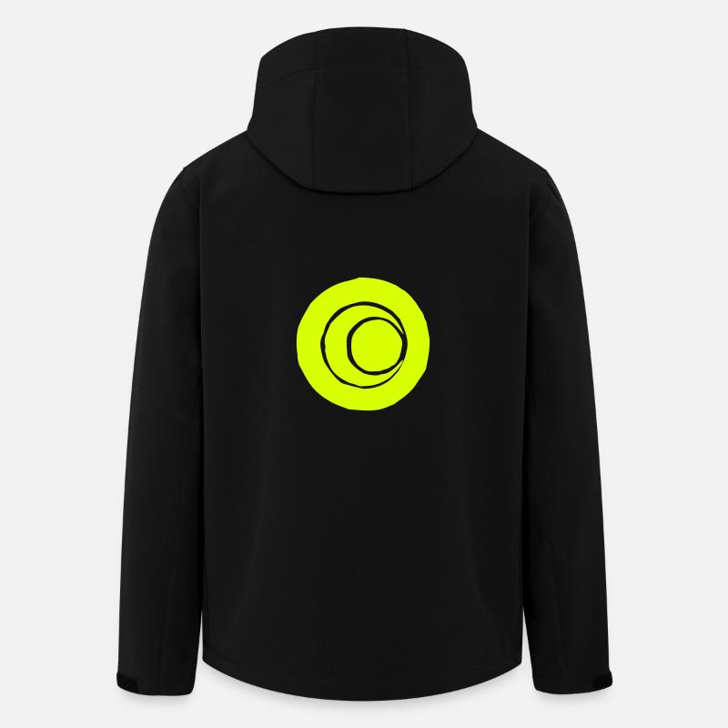 Circles Art... Vector graphic - Recycelte Männer Softshell-Jacke von Stanley/Stella - Schwarz
