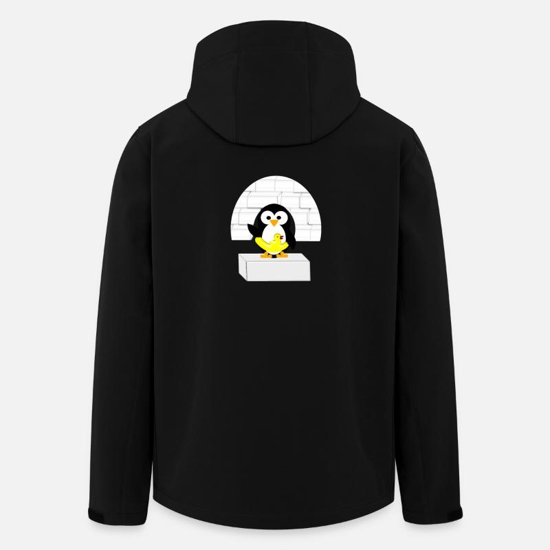 Pinguin - Recycelte Männer Softshell-Jacke von Stanley/Stella - Schwarz
