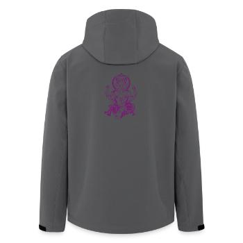 Ganesha dieu de la fortune - Veste softshell homme en polyester recyclé Stanley/Stella - noir - Dos - AI Model Male 185 light (185cm)