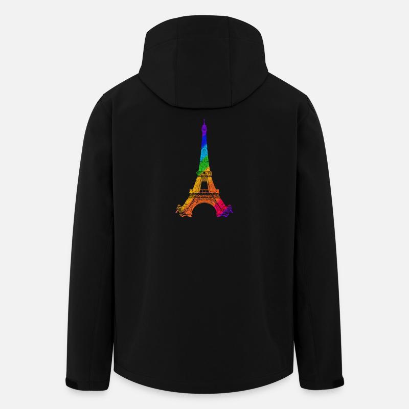 Eiffelturm - Recycelte Männer Softshell-Jacke von Stanley/Stella - Schwarz