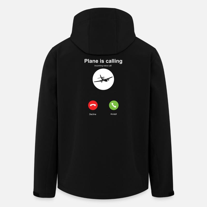 My plane is calling - Men’s Recycled Softshell Jacket by Stanley/Stella - black