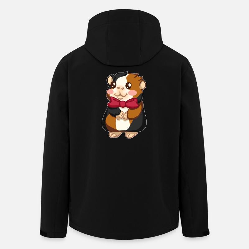 Meerschweinchen - Recycelte Männer Softshell-Jacke von Stanley/Stella - Schwarz