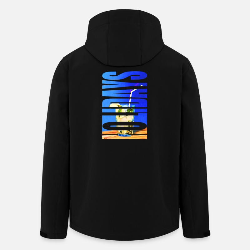 HOLIDAYS - Veste softshell homme en polyester recyclé Stanley/Stella - noir