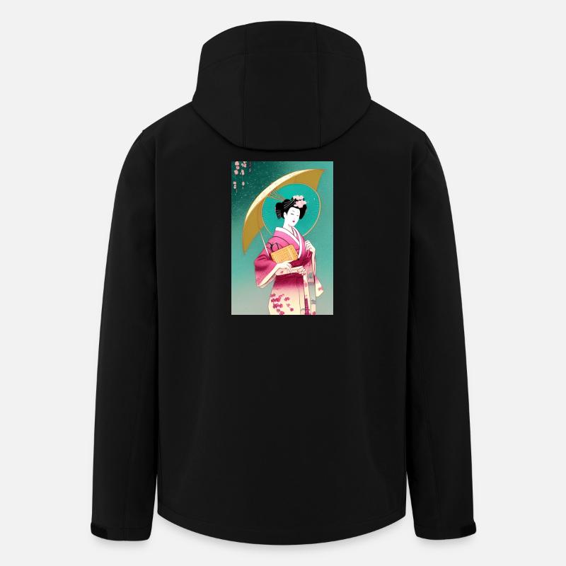 Geisha 2 - Recycelte Männer Softshell-Jacke von Stanley/Stella - Schwarz