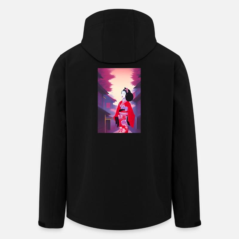 Geisha 5 - Recycelte Männer Softshell-Jacke von Stanley/Stella - Schwarz