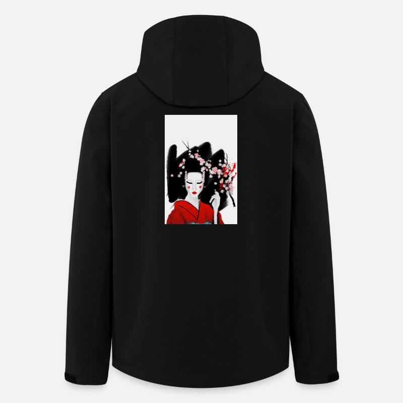 Blutige Geisha - Recycelte Männer Softshell-Jacke von Stanley/Stella - Schwarz