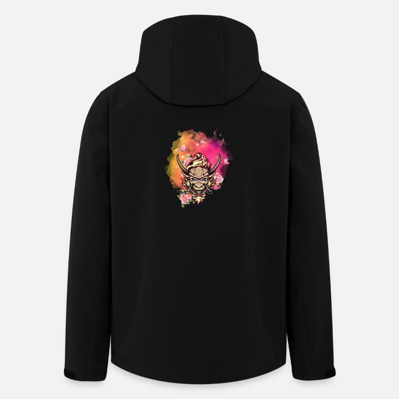Wütendes Drachengesicht - Recycelte Männer Softshell-Jacke von Stanley/Stella - Schwarz