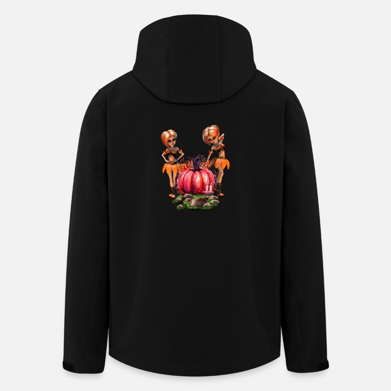 Niedliches Halloween-Design - Recycelte Männer Softshell-Jacke von Stanley/Stella - Schwarz