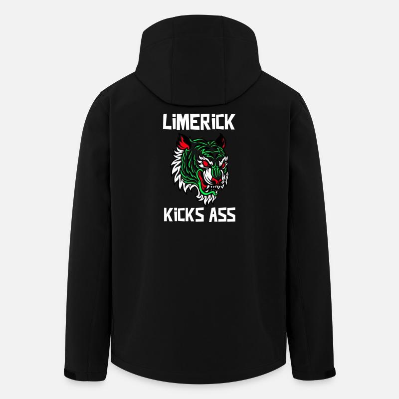 Limerick Kicks Ass Ireland - Men’s Recycled Softshell Jacket by Stanley/Stella - black