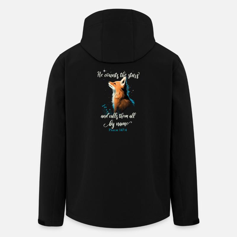 Bibelvers Christlich Religiöses Motiv - Recycelte Männer Softshell-Jacke von Stanley/Stella - Schwarz