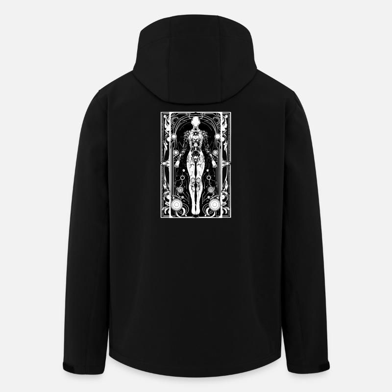 Cyborg Art Nouveau - Veste softshell homme en polyester recyclé Stanley/Stella - noir