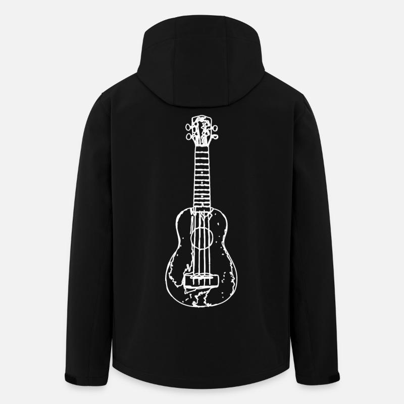 Ukulele Drawing - Men’s Recycled Softshell Jacket by Stanley/Stella - black