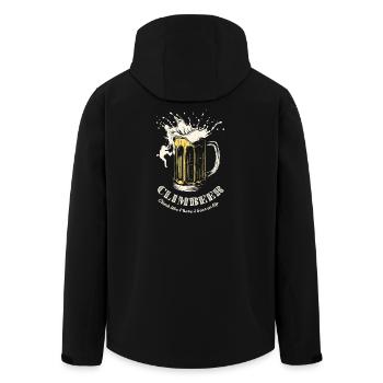 ClimbBeer Splash Mug - Men’s Recycled Softshell Jacket by Stanley/Stella - black - Back - AI Model Male 185 light (185cm)