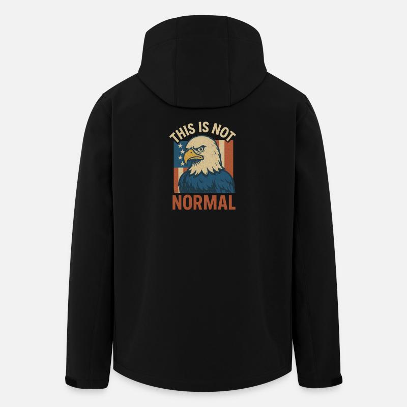 Kein normaler Patriot Eagle - Recycelte Männer Softshell-Jacke von Stanley/Stella - Schwarz