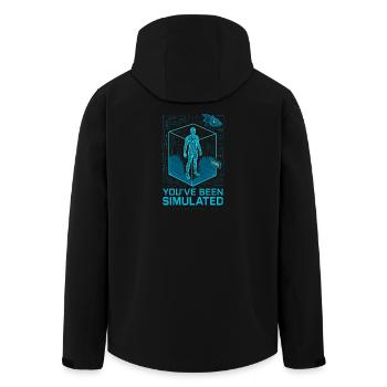 Simulé par le Basilic - Veste softshell homme en polyester recyclé Stanley/Stella - noir - Dos - AI Model Male 185 light (185cm)
