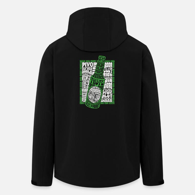 Bière - Veste softshell homme en polyester recyclé Stanley/Stella - noir