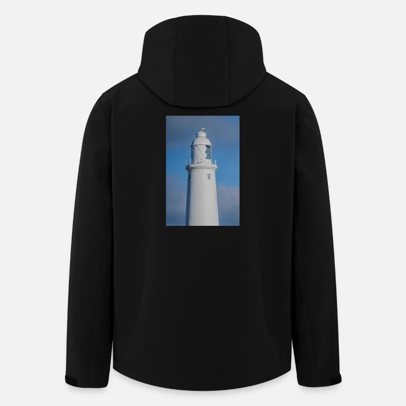 St. Marys Leuchtturm aus nächster Nähe - Recycelte Männer Softshell-Jacke von Stanley/Stella - Schwarz