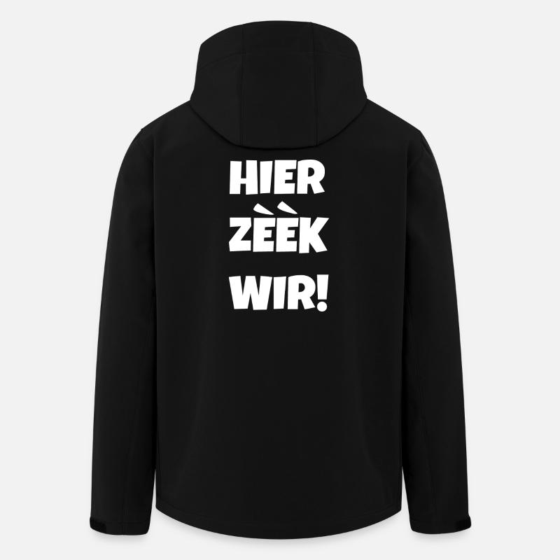 Hier zeek wir - Recycelte Männer Softshell-Jacke von Stanley/Stella - Schwarz
