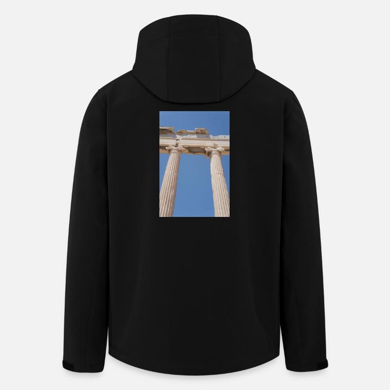 Ancient columns under blue sky, Acropolis - Men’s Recycled Softshell Jacket by Stanley/Stella - black