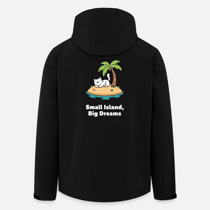 Katzentraum Inselidyll - Recycelte Männer Softshell-Jacke von Stanley/Stella - Schwarz