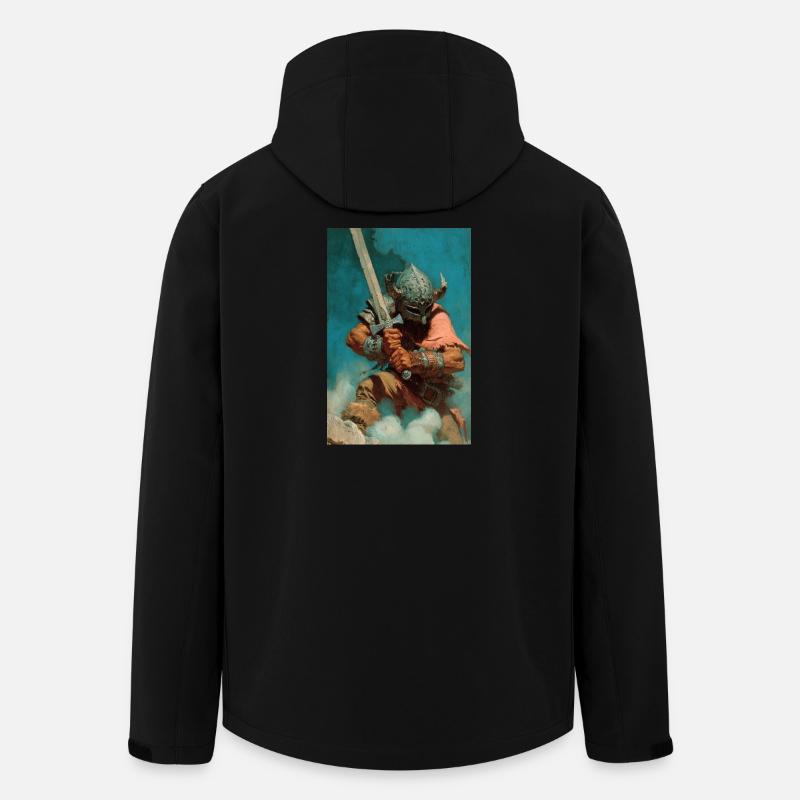 Panzerkledder Ritter-Vorhut - Recycelte Männer Softshell-Jacke von Stanley/Stella - Schwarz