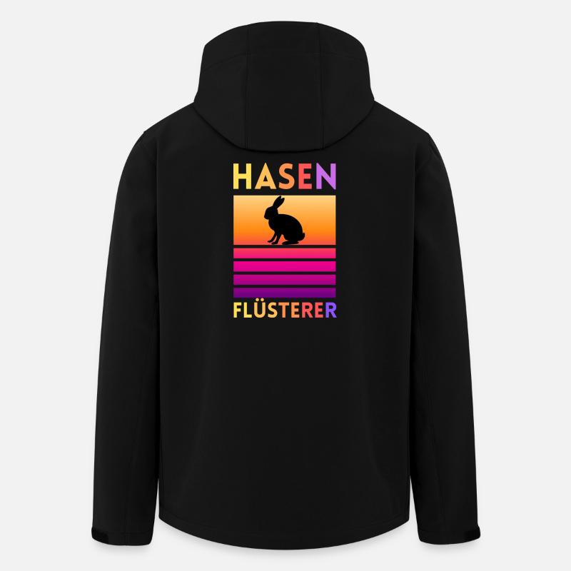 Hase Flüsterer - Recycelte Männer Softshell-Jacke von Stanley/Stella - Schwarz
