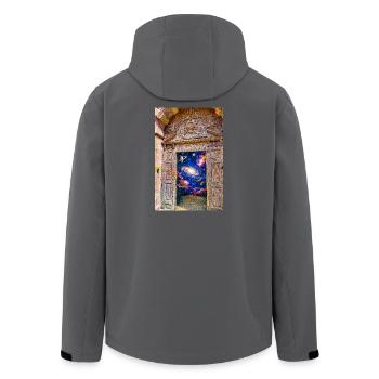 Porte Cosmique de la Porte de l’Espace - Veste softshell homme en polyester recyclé Stanley/Stella - noir - Dos - AI Model Male 185 light (185cm)