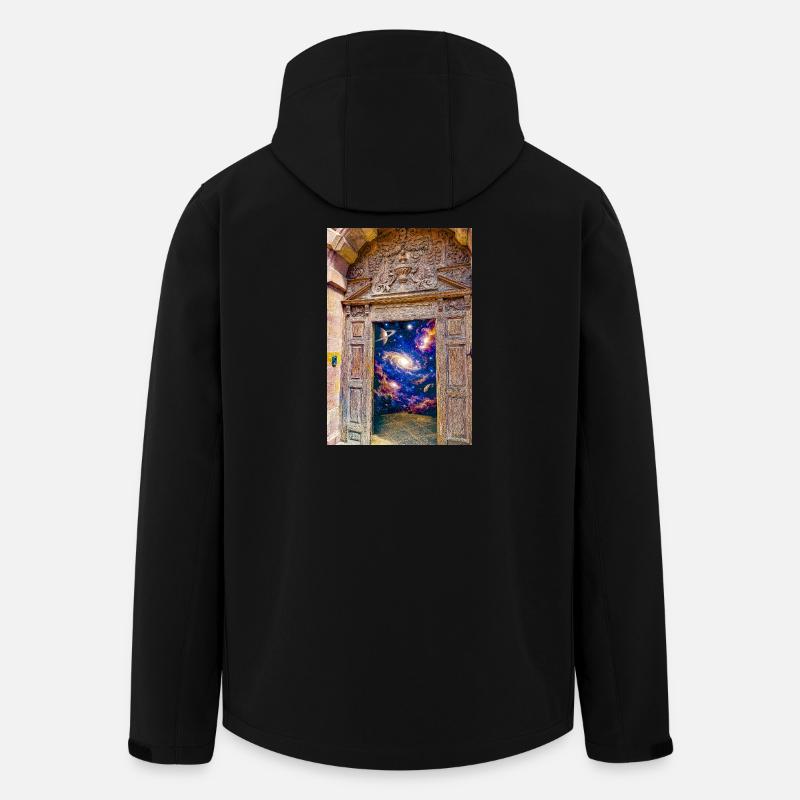 Weltraumtor-Kosmische Portaltür - Recycelte Männer Softshell-Jacke von Stanley/Stella - Schwarz