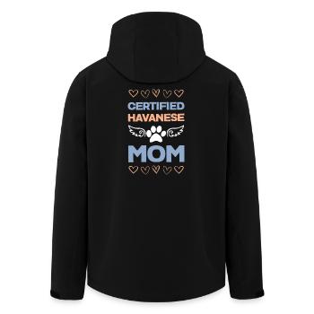 Maman havanaise certifiée - Veste softshell homme en polyester recyclé Stanley/Stella - noir - Dos - AI Model Male 185 light (185cm)