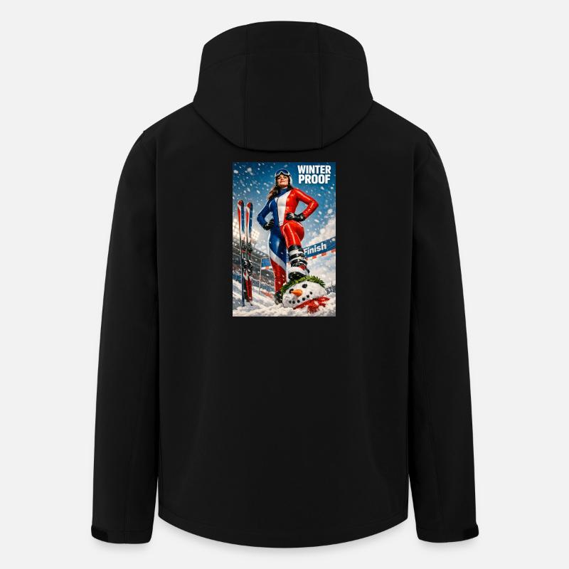 Winter-Sport-Ski-FR - Recycelte Männer Softshell-Jacke von Stanley/Stella - Schwarz
