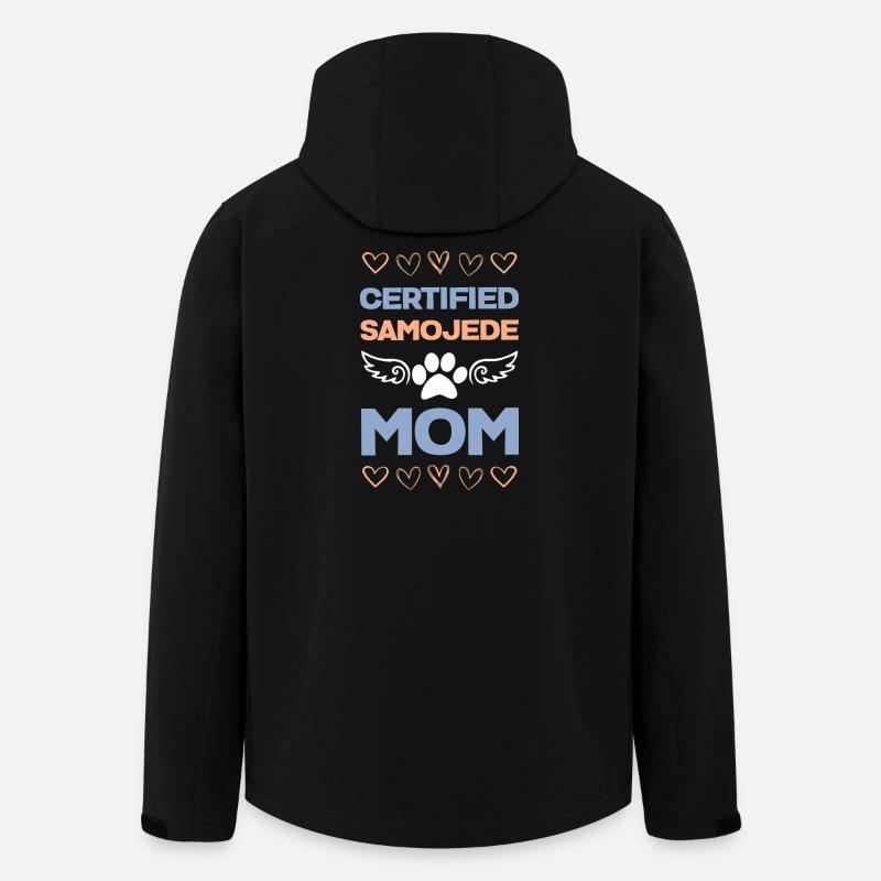 Ailes de maman samoyèdes certifiées - Veste softshell homme en polyester recyclé Stanley/Stella - noir