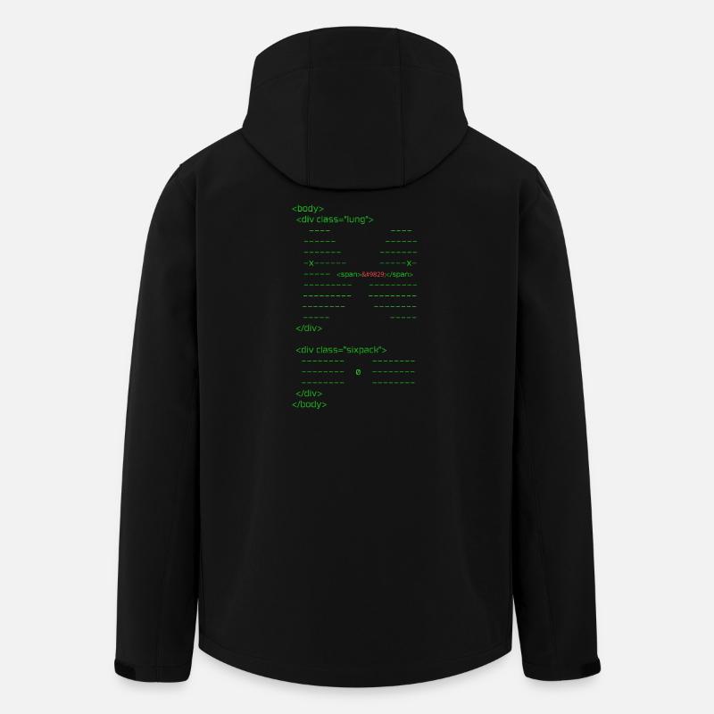 html body - Men’s Recycled Softshell Jacket by Stanley/Stella - black