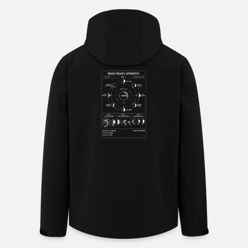 Mondphasenapparat-Diagramm - Recycelte Männer Softshell-Jacke von Stanley/Stella - Schwarz