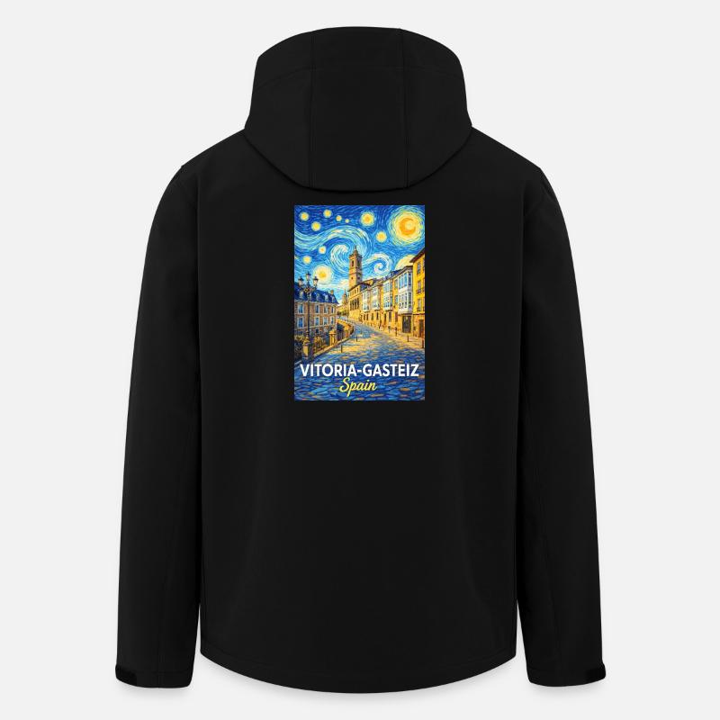 Vitoria-Gasteiz Spain - Men’s Recycled Softshell Jacket by Stanley/Stella - black