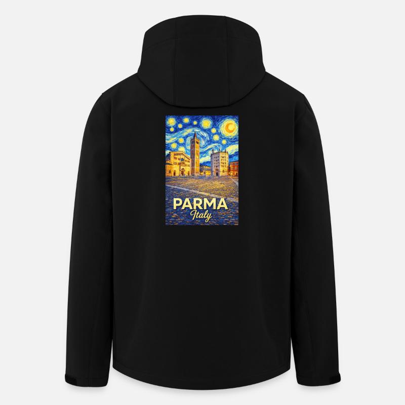 Parma, Italien. - Recycelte Männer Softshell-Jacke von Stanley/Stella - Schwarz