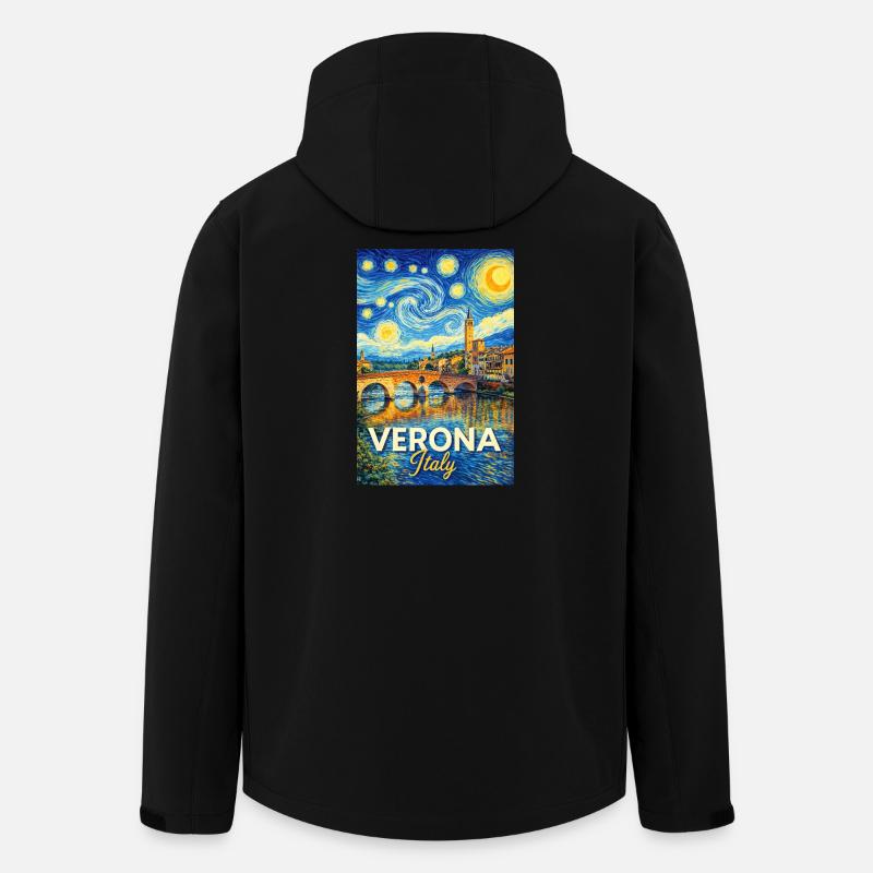 Verona, Italien. - Recycelte Männer Softshell-Jacke von Stanley/Stella - Schwarz