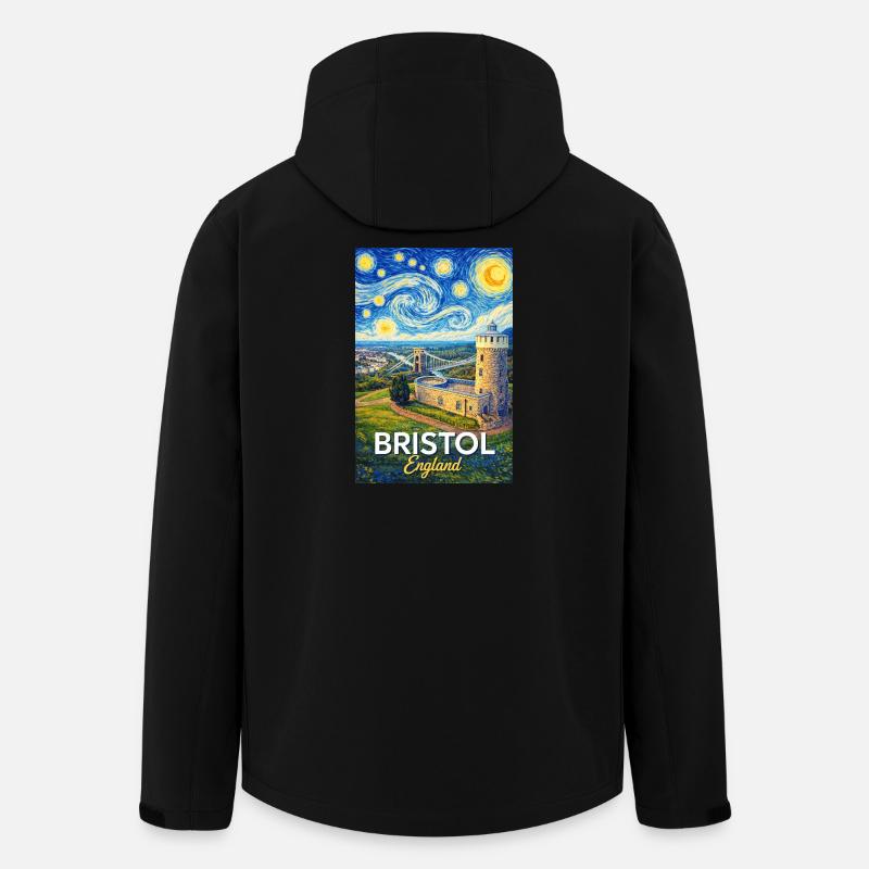 Bristol, England - Recycelte Männer Softshell-Jacke von Stanley/Stella - Schwarz