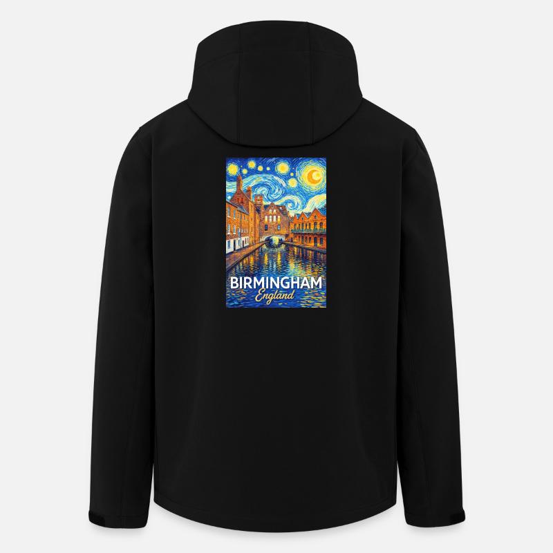 Birmingham, England - Men’s Recycled Softshell Jacket Discoverer by Stanley/Stella - black